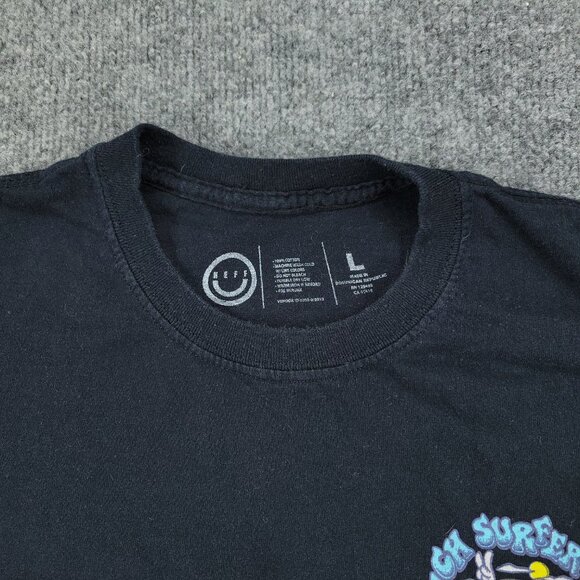 NEFF Shirt Men's Large Black Couch Surfer Club Graphic Crew Neck Short Sleeve - Picture 3 of 12